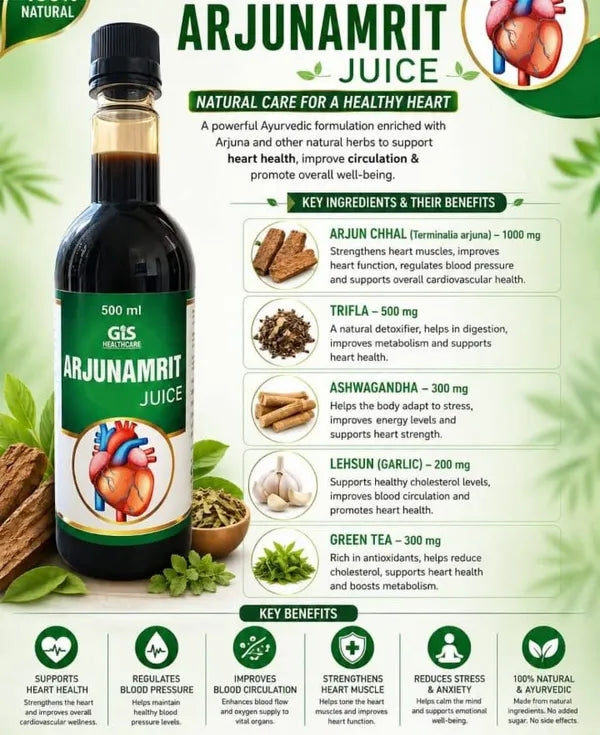 Arjunamrit Juice - Daily Ayurvedic Wellness Juice